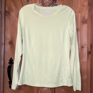 Danskin Now M (8-10) Chartreuse Active Long Sleeve